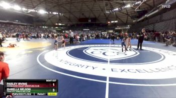 50-53 lbs Cons. Semi - Paisley Irving, Snoqualmie Valley Wrestling Club vs Isabella Nelson, Twin City Wrestling Club