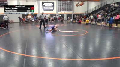 63 lbs 5th Place Match - Finn Norman, North Liberty Wrestling Club vs Brody Anson, Hawkeye Wrestling Academy