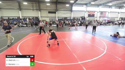 126 lbs Round Of 32 - Kaiden Dietrich, Predator WC vs Eric Romero, Team Romero