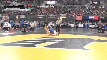 AA - 215 lbs Champ. Round 1 - Willard Wind Chief, Gallatin (Bozeman) vs Anderson Cliver, Missoula Big Sky / Loyola Sacred Heart