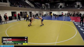 220 lbs Cons. Round 2 - Evan Becker, St. Michael-Albertville vs Brock Zurn, Prior Lake