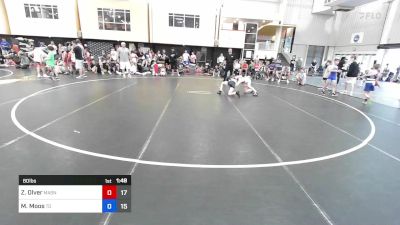 80 lbs Quarterfinal - Zavier Olver, Mat Assassins Red vs Mark Moos, Team Ohio