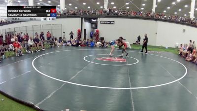 100 lbs Odessy Esparza, Texas Red vs Samantha Santosus, South Carolina