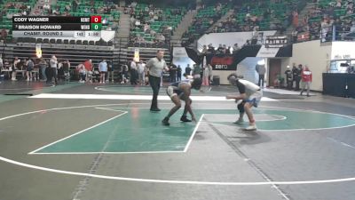 1A-4A 144 Champ. Round 2 - Cody Wagner, North Sand Mountain vs Braison Howard, West End High School