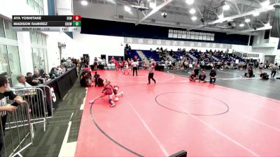 115 lbs Cons. Semi - Madison Ramirez, Chaparral High School Wrestlin vs Aya Yoshitake, Titan Mercury Wrestling Club
