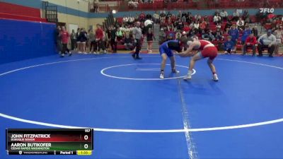 157 lbs Cons. Round 2 - Aaron Butikofer, Cedar Rapids Washington vs John Fitzpatrick, Dubuque Senior