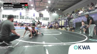 100 lbs Rr Rnd 4 - Nodey Hollan, Warhorse Wrestling Club vs Royce Baugh, Team Tulsa Wrestling Club
