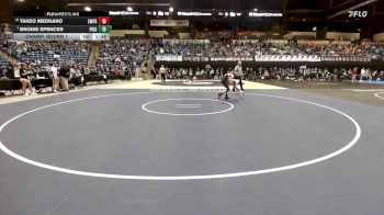 106 lbs Champ. Round 1 - Brodie Spencer, Pittsburg HS vs Takeo Medrano, Emporia HS