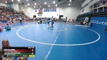 103-113 lbs Quarterfinal - Jaycelynn Bowles, Twin Spruce Jr High vs Kaylin Dines, Douglas Middle School