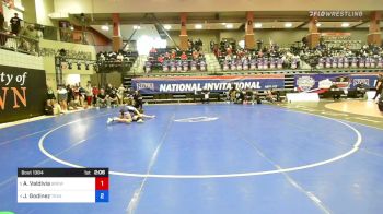 109 lbs Quarterfinal - Alyssa Valdivia, Brewton-Parker vs Jasmine Godinez, Texas Wesleyan