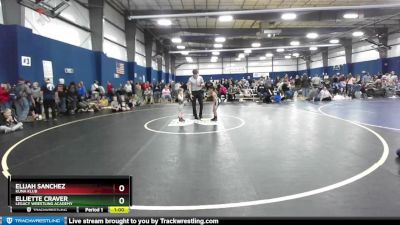 48 51 lbs Round 2 Elliette Craver Legacy Wrestling Academy vs Elijah Sanchez Kuna Klub