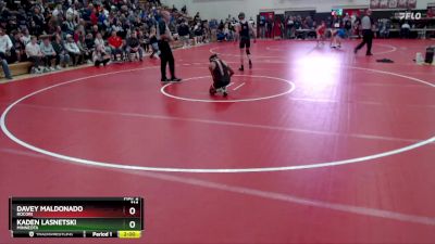 114 lbs Quarterfinal - Kaden Lasnetski, Minneota vs Davey Maldonado, Rocori