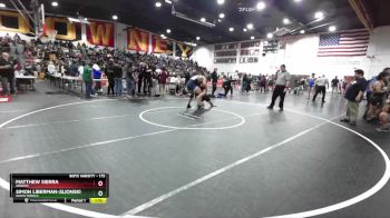 175 lbs Champ. Round 1 - Matthew Sierra, Arroyo vs Simon Liberman-Slionski, Santa Monica