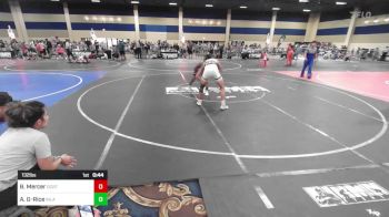 132 lbs 2nd Place - Brady Mercer, Ocrtc vs Azuan Gonzales-Rice, Inland Elite