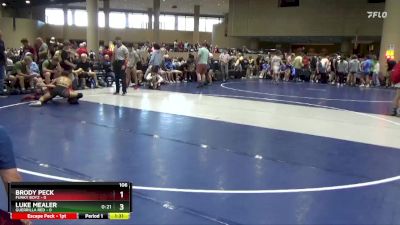 106 lbs Semis & 5th Wb (32 Team) - Luke Mealer, Guerrilla Red vs Brody Peck, Funky Boyz