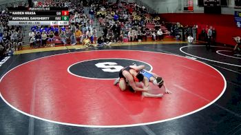 139 lbs Champ. Round 1 - Nathaniel Daugherty, River Valley Hs vs Kaiden Krasa, Corry Area Hs