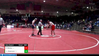 195 lbs Cons. Round 4 - Lenny Sizemore, Franklin County vs Peyton McCoy, Mississinewa