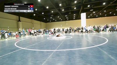 100 lbs Cons. Semis - Odessy Esparza, TX vs Lillian McHam, TX