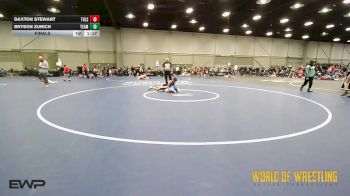 92 lbs Final - Daxton Stewart, Tulsa Elite 12U 1 vs Bryson Zunich, Team Danger 12U