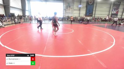 132 lbs Consi Of 16 #1 - Jayden Duncanson, NY vs Joshua Hale, MD