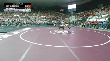 138 lbs Quarterfinal - Brogan Monty, Beloit HS vs Beau Underwood, Tonganoxie HS