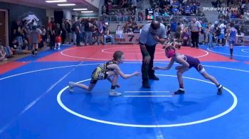 65 lbs Quarterfinal - Camber Henshaw, Bristow Elementary Wrestling Club vs Miyah Fowler, StandFast Wrestling