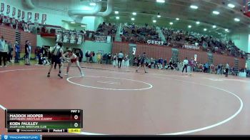 100 lbs Cons. Round 2 - Koen Paulley, Salem Lions Wrestling Club vs Maddox Hooper, Contenders Wrestling Academy