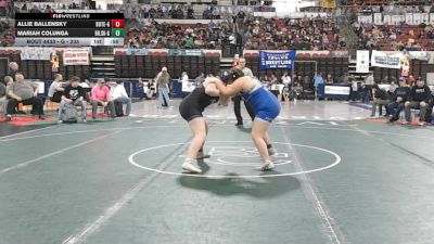 G - 235 lbs Cons. Round 3 - Mariah Colunga, Billings Skyview (Girls) vs Allie Ballensky, Butte (Girls)