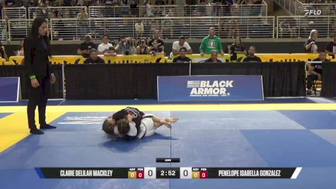 Claire Delilah Mackley vs Penelope Isabella Gonzalez 2025 Pan Kids Jiu-Jitsu IBJJF Championship