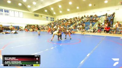 115 lbs Semifinal - Ely Valdez, Hesperia High School vs Alexa Gonzalez, Santa Ana Wrestling Club