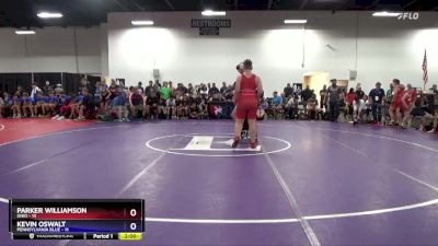 250 lbs Placement Matches (8 Team) - Parker Williamson, Ohio vs Kevin Oswalt, Pennsylvania Blue