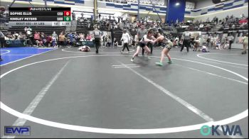 91 lbs Rr Rnd 3 - Sophie Ellis, Kingfisher YellowJackets vs Kinsley Peters, Harrah Little League Wrestling