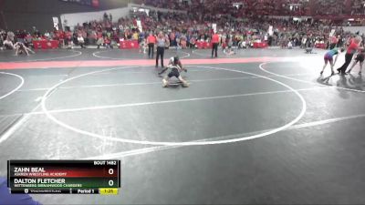 95 lbs Quarterfinal - Zahn Beal, Askren Wrestling Academy vs Dalton Fletcher, Wittenberg Birnamwood Chargers