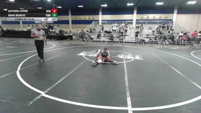 102 lbs Consi Of 16 #2 - Jaiyden Lopez, Scrap Yard Garage vs Sava Bojicic, Poway Elite