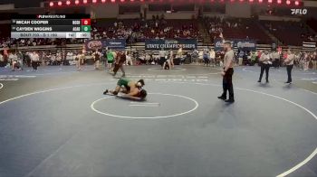 D 1 190 lbs Cons. Round 4 - Cayden Wiggins, Acadiana vs Micah Cooper, Northshore