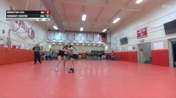 170 lbs Cons. Round 4 - Brezlynn Cox, Bear River vs Kennedy Koster, Central JG JV