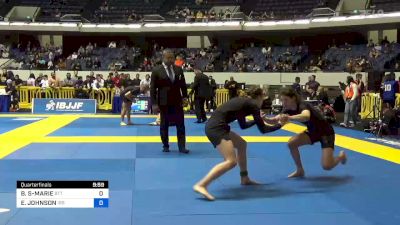 BRIANNA STE-MARIE vs ERIN JOHNSON 2022 World IBJJF Jiu-Jitsu No-Gi Championship