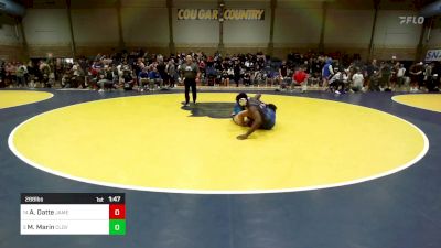 288 lbs Round Of 16 - Abraham Datte, James Monroe vs Mark Marin, Clovis