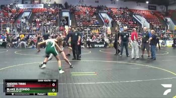 122 lbs Cons. Round 3 - Blake Elizondo, Williamston WC vs Anders Tibbs, Ares WC