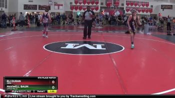 155 lbs 5th Place Match - Maxwell Baum, LITTLE FALLS vs Eli Duran, ANML