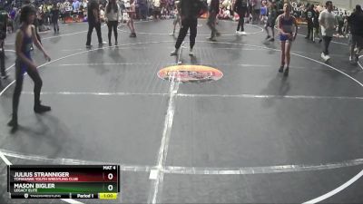 90 lbs Cons. Semi - Mason Bigler, Legacy Elite vs Julius Stranniger, Tomahawk Youth Wrestling Club