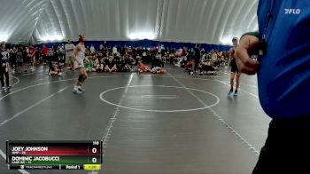 110 lbs Round 7 (8 Team) - Dominic Jacobucci, Lake WC vs Joey Johnson, OMP