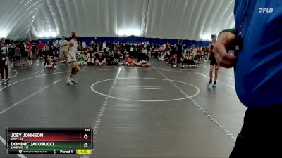 110 lbs Round 7 (8 Team) - Dominic Jacobucci, Lake WC vs Joey Johnson, OMP