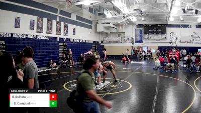 215 lbs Cons. Round 2 - Rocko Buffone, West Shamokin Hs vs Deacon Campbell, Mercer Area Hs