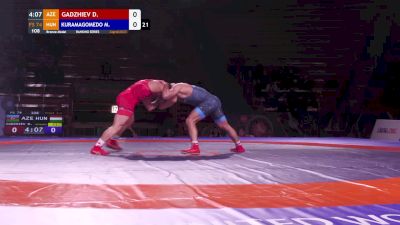 74 kg 3rd Place - Dzhabrail Gadzhiev, AZE vs Murad Kuramagomedov, HUN