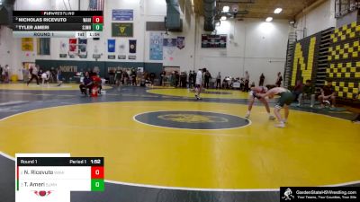 126 lbs Round 1 - Nicholas Ricevuto, Warren Hills vs Tyler Ameri, St Joseph (Montvale) HS
