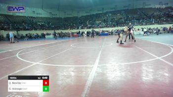 160 lbs Consi Of 16 #2 - Quinton Benitez, Chickasha Wrestling vs Steve Hidrogo, Santa Fe South