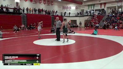 126 lbs Semifinal - Collin Kruse, North Scott JV vs Garren Christiansen, Dubuque Hempstead