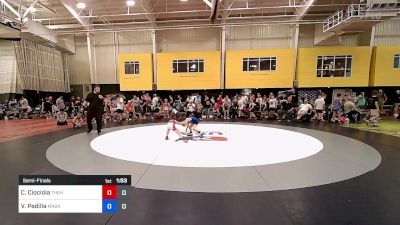 48 lbs Semifinal - Clayton Ciociola, The Hunt Wrestling Club vs Vincent Padilla, Mat Assassins Black