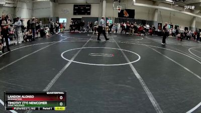 45 lbs Quarterfinal - Landon Alonso, Headhunters vs Timothy (Ty) Newcomer, SMWC Wolfpack